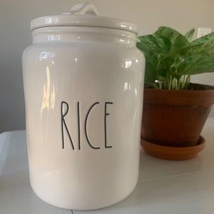 Rae Dunn large Rice canister
